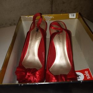 Red dress heels